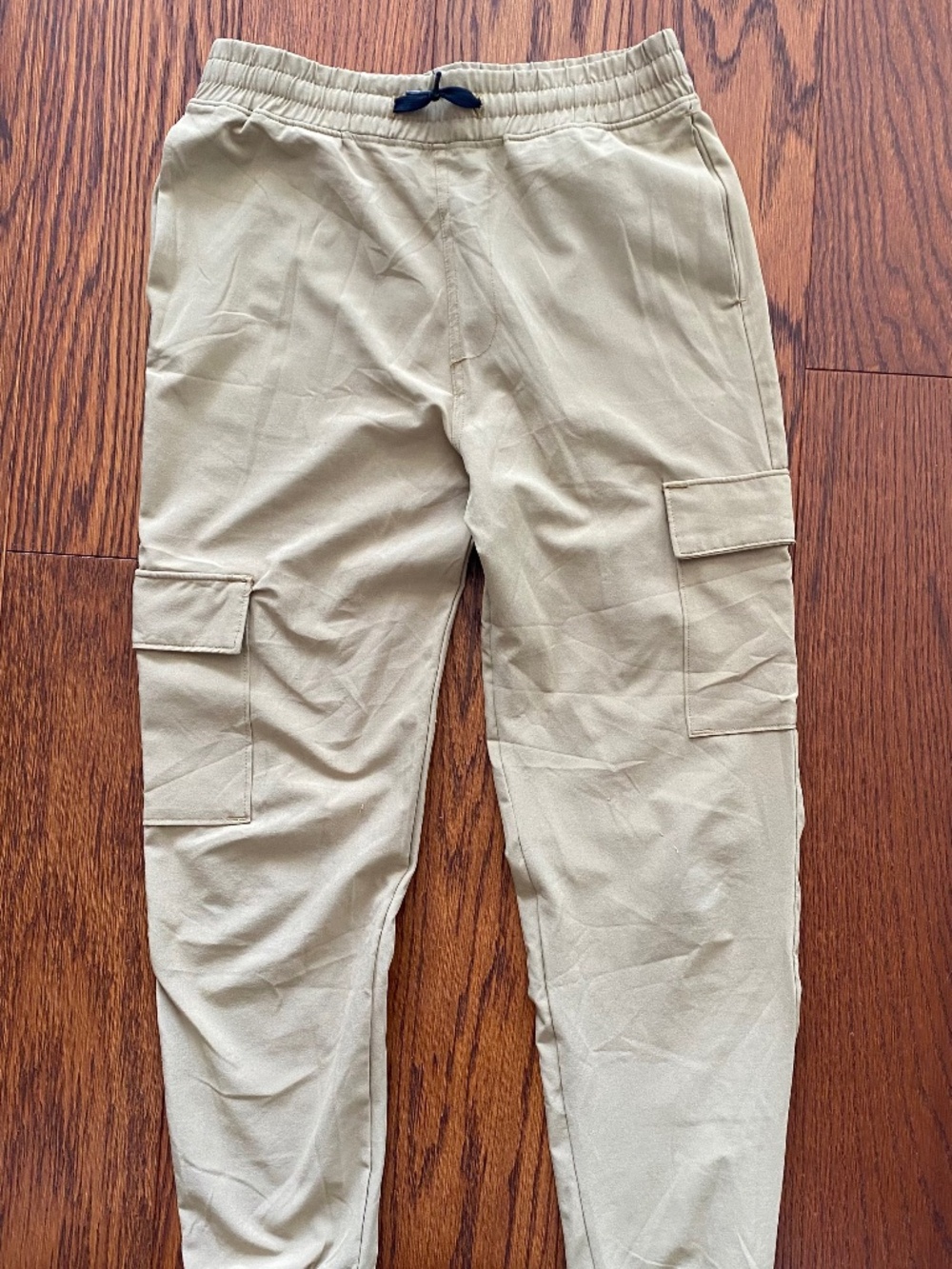 Share Abercrombie Kids Boys Cargo Jogger Pants Size 11/12 Khaki Tan Moose Logo